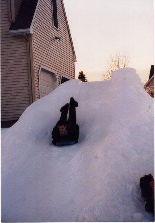 andy in snow