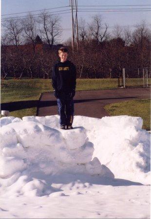 robby on snow