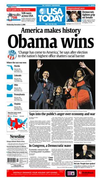 11/05/2008 Issue of USA TODAY